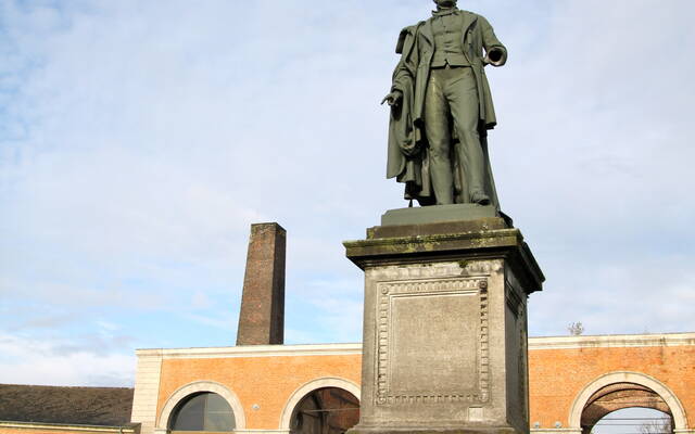 Statue d'Henri De Gorge, au coeur du Grand-Hornu - Copyright S.Hennebique