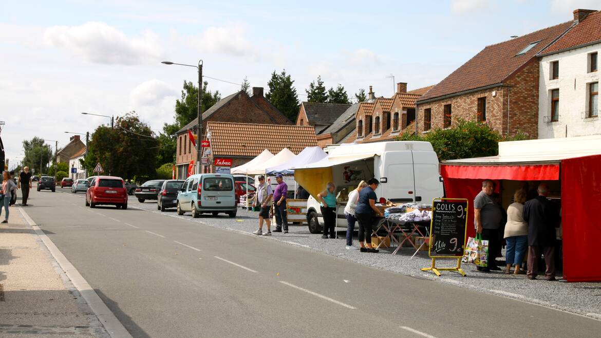 Border crossing at Goegnies-Chaussée - Quévy